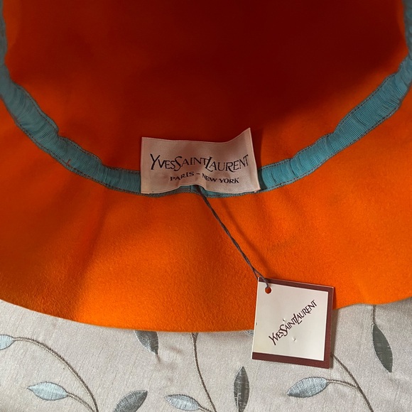 Yves Saint Laurent Orange and Blue Bucket Hat main image 7